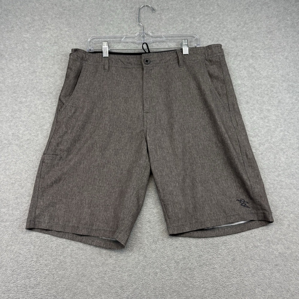 DaHui Mens Hybrid Shorts 36 Stretch Performance Quick Dry Gray Amphibian Summer‎